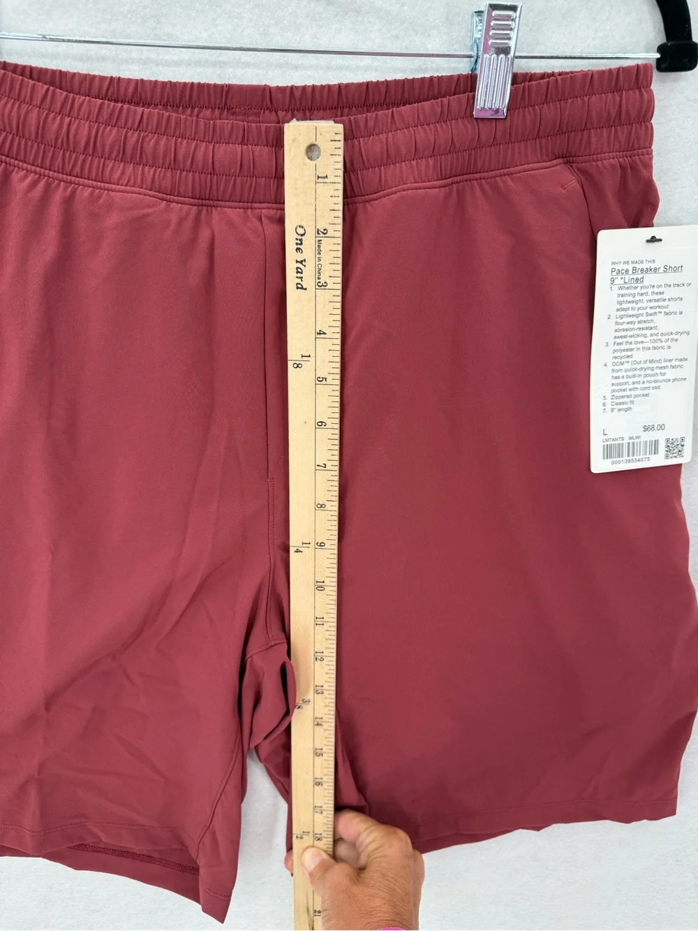 NWT Lululemon Pace Breaker Lined Short 9